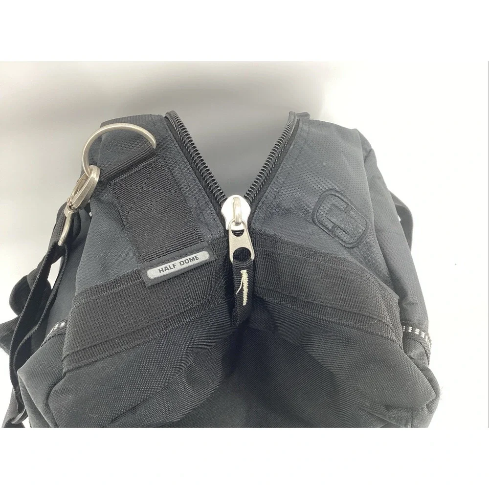 OGIO Half Dome Duffle Bag Black Shoulder Strap & Audio Pocket Gym Travel